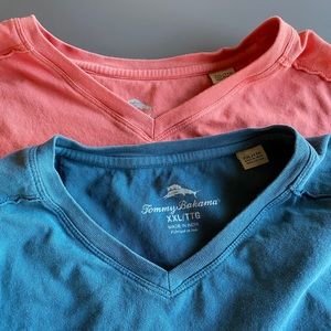 Pair of 2XL Tommy Bahama 100% Cotton t-shirts